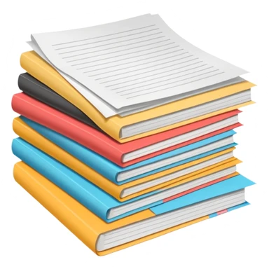 mac os mixed papers skeuomorphi sticker