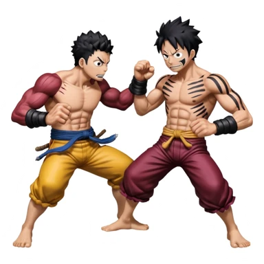 Katakuri vs luffy fight sticker