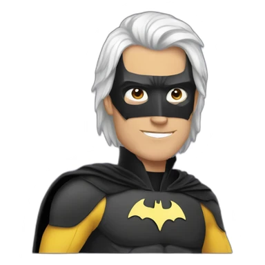 Elon cosplaying batman sticker