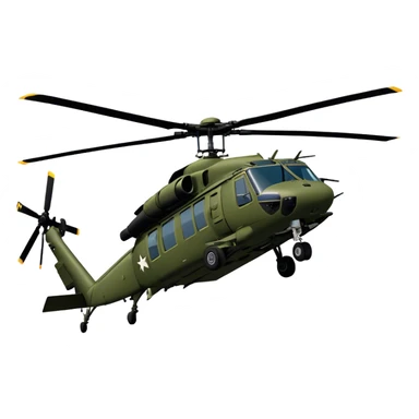 Sikorsky UH-60 Black Hawk - Sikorsky (Model Year: 2022) (Iconic colour: Olive green) sticker