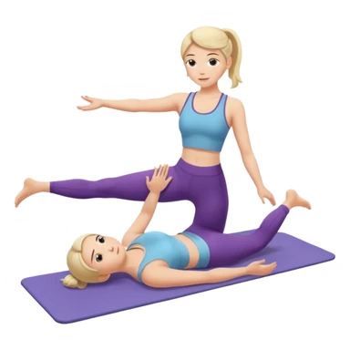 pilates girl  sticker