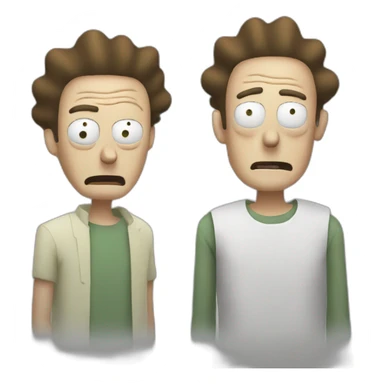 Morty: Rick and morty  sticker