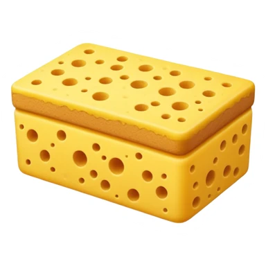 rectangle sponge in kitchen sticker