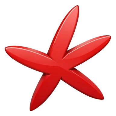 general red x symbol sticker