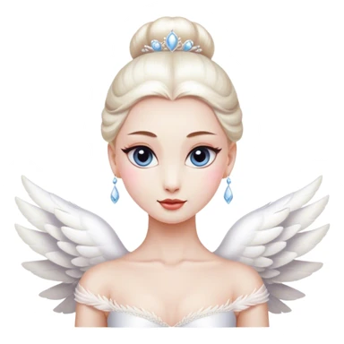 White swan ballerina  sticker