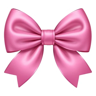 Pretty pink bow emoji sticker