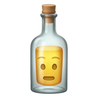 glass liquor bottle sticker