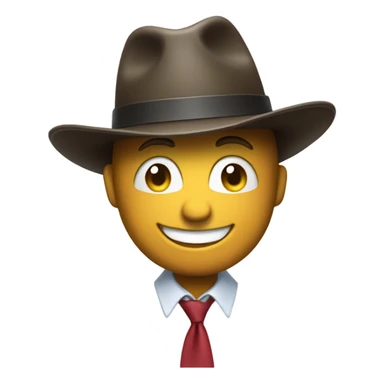 Tipping hat  sticker