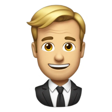 Macron sur des toilettes sticker