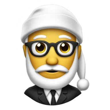 Spy with a santa hat sticker