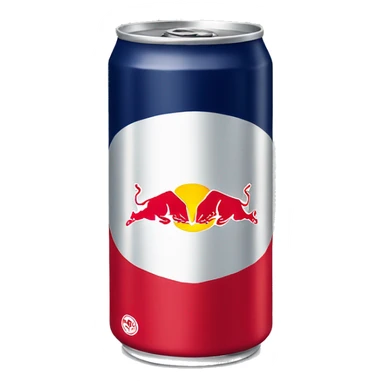 Red bull can sticker