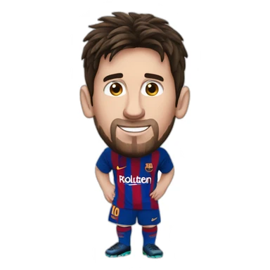 Messi qui rie sticker