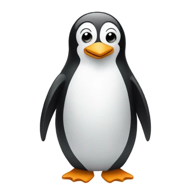 Penguin who is programming and coding sticker