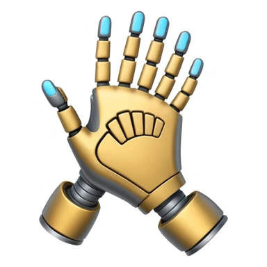 metal hand sticker
