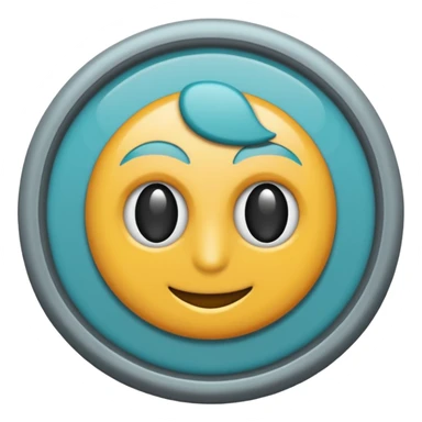 marca de verificación  un "check"  dentro de un círculo de color cian o turquesa, con un borde gris claro. sticker