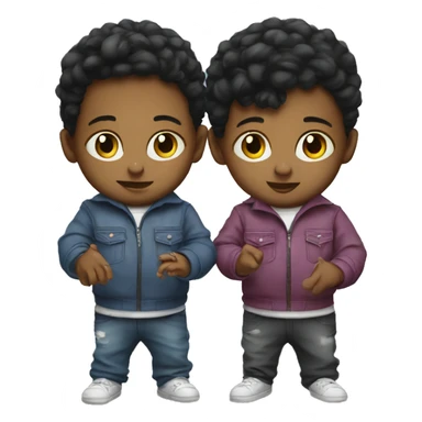 dj baby twins sticker