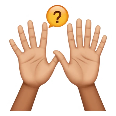 Hands reaching out “why”  sticker