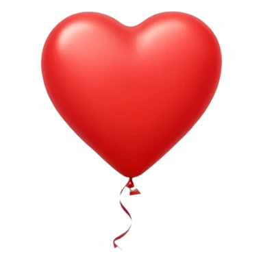 Red heart ballon that moves sticker