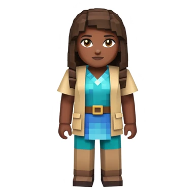Danielle Brooks as a Minecraft character sticker