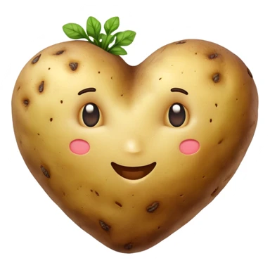 heart-shaped potato 🥔❤️ sticker