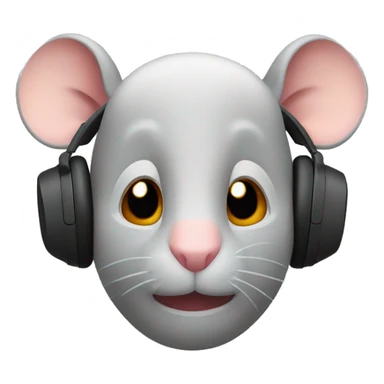 a rat wit airpods max sticker