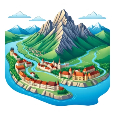 Grater Hungary map sticker