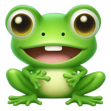 Cute frog with thumbs up  sticker