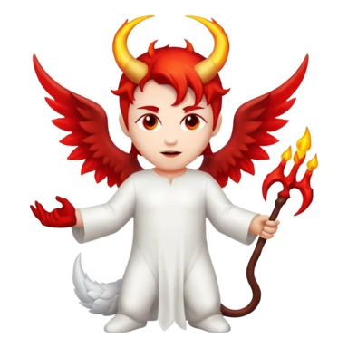 Biblically accurate Angel seraphim make a devil  sticker