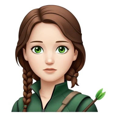 Katniss Everdeen the hunger games  sticker