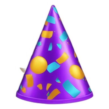 party hat confetti sticker