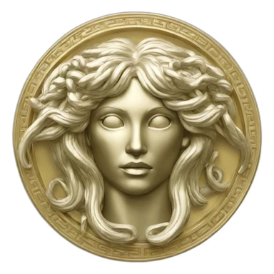 versace-medusa-symbol chrome sticker