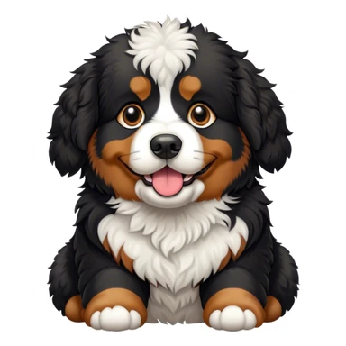 Bernese mountain dog mixed with mini poodle sticker