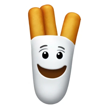 happy mozzarella stick sticker