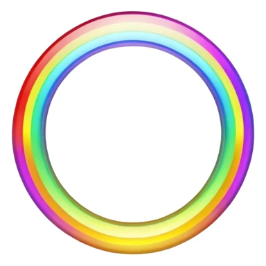rainbow halo sticker