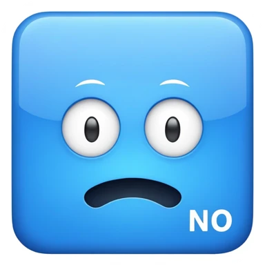 NO CAP text in a blue square sticker