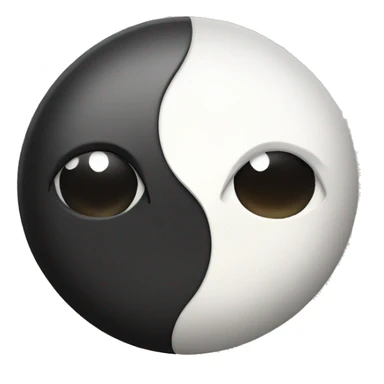 Yin and yang sticker