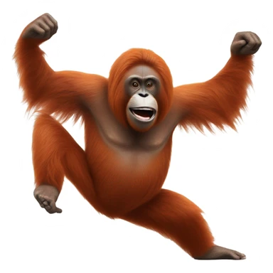 Dancing Orangutan  sticker
