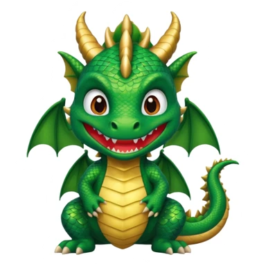 child getup like a dragon sticker