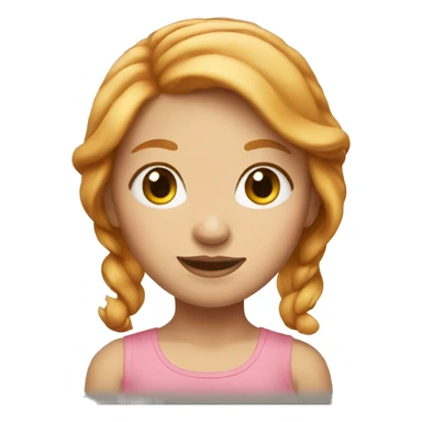 Strawberry blonde girl sticker