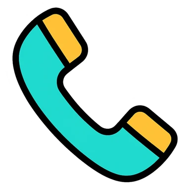 telephone, modern icon style, simple and clear, suitable for app or web interface sticker