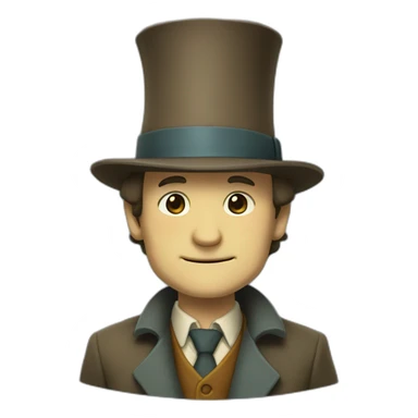 Professor layton sticker