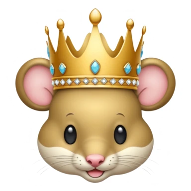 souris avec couronne sticker