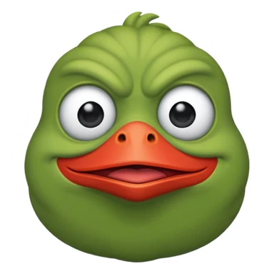 Ein Pepe emoji mit großen Muskeln  sticker