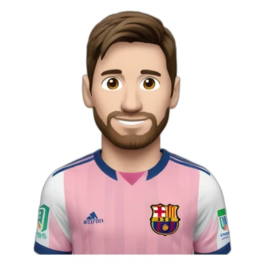 lionel messi pink shirt sticker