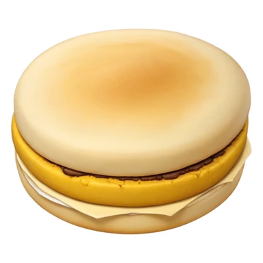 Colombian Arepa Cinematic Realistic Colombian Arepa Dish Emoji, depicted as a single, golden arepa with a crisp exterior and soft interior, rendered with lifelike textures and warm, inviting lighting. sticker