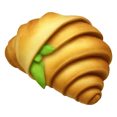 Croissant filled with pistache sticker