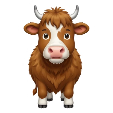 Scottish cow  sticker
