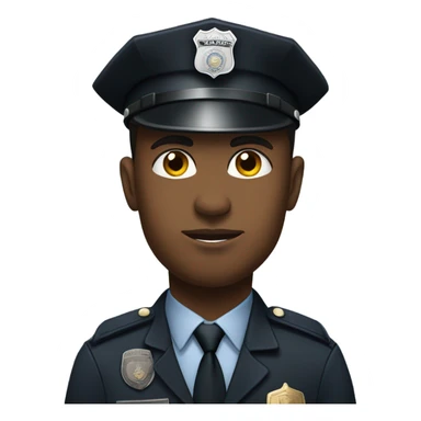 Black cop  sticker