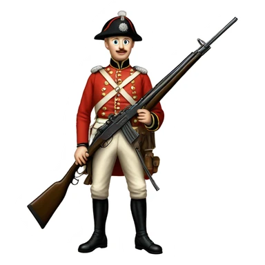 british soldier with rifle 19 century sticker