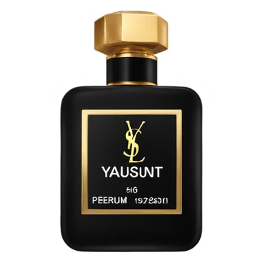 black ysl perfume sticker